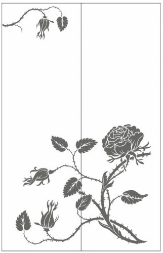 Пескоструйный рисунок Цветы 1212